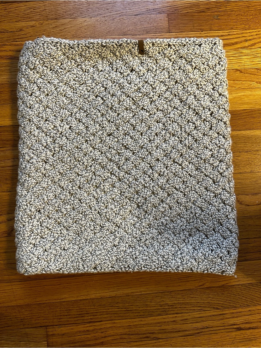 Eddie Bauer Cream Textured Knit Neck Warmer